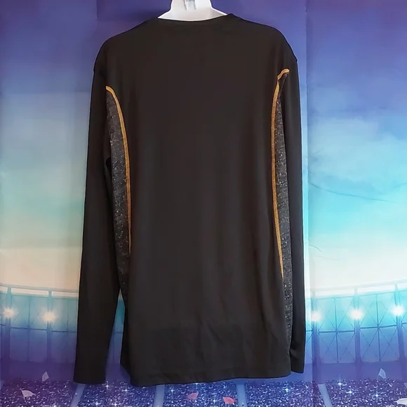 Steelers Team Apparel Pittsburgh Football Top L Large Cooling Tee - Picture 4 of 5